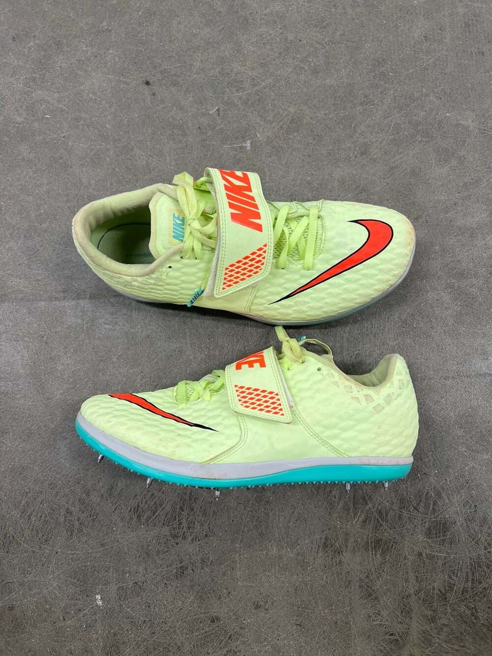 Nike High Jump Elite Size 8.5 Barely Volt Track Cleats 806561-700